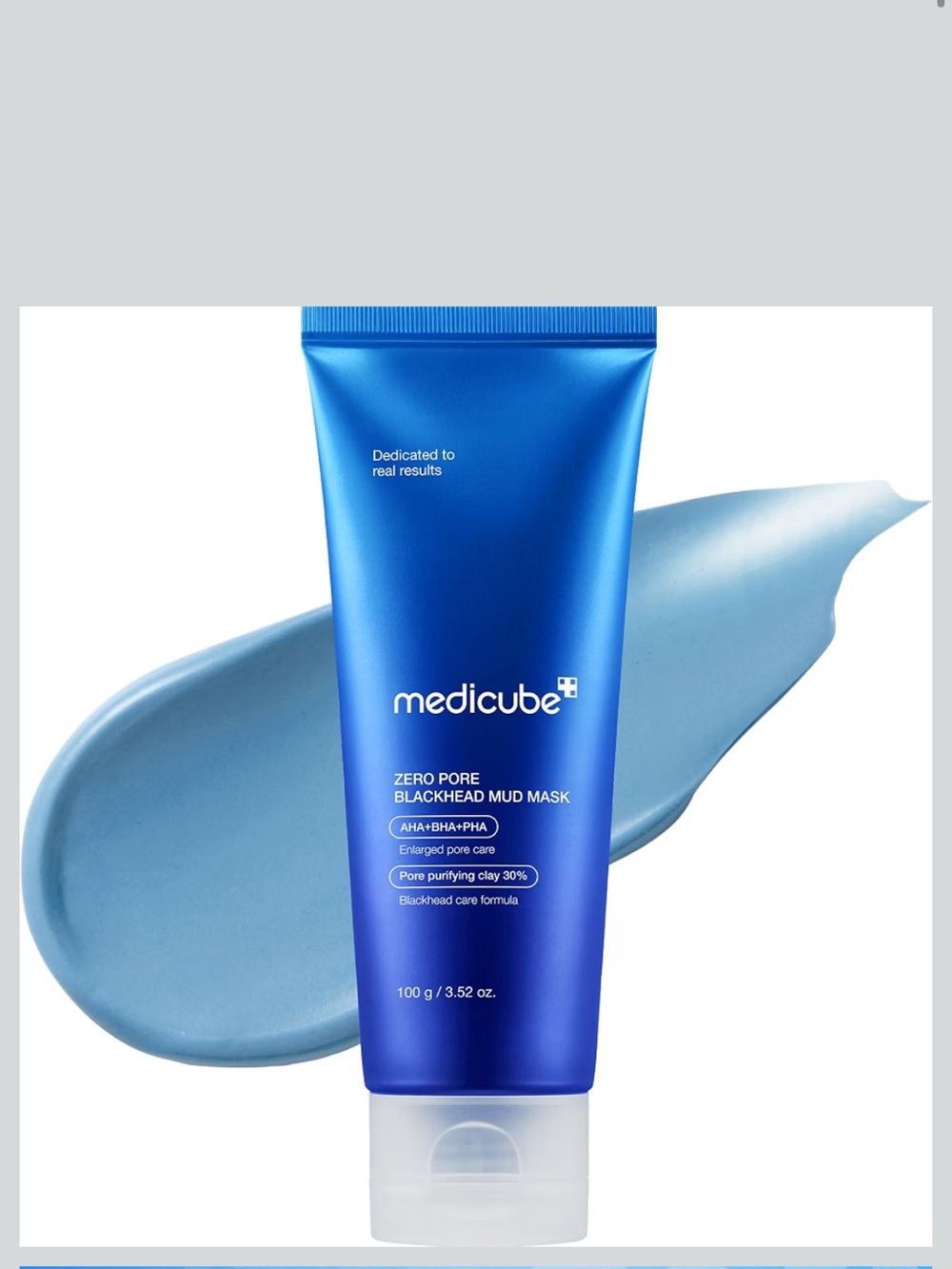 medicube Zero Pore Blackhead Mud Mask Cleansing Gentle Exfoliating Clay Korean
